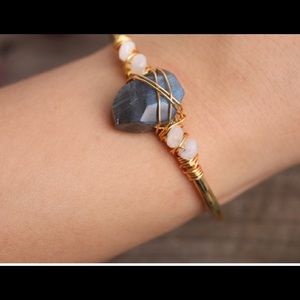 Labradorite Open Cuff Bangle